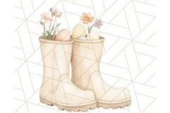 Spring Bunnies PNG Watercolor Bunny Clipart, Pastel Easter Product Image 5