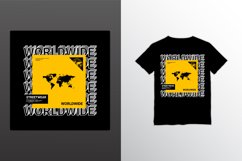 Worldwide writing design, suitable for screen printing Product Image 1