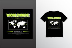 Worldwide writing design, suitable for screen printing Product Image 1