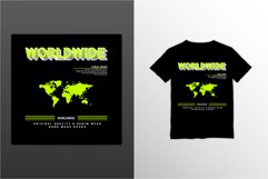 Worldwide writing design, suitable for screen printing Product Image 1