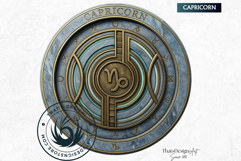 Alchemical Zodiacs Clipart Magic Horoscope Coins, fantasy Product Image 4