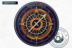 Alchemical Zodiacs Clipart Magic Horoscope Coins, fantasy Product Image 7