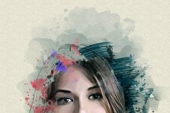 Realistic Watercolor Canvas Painting Product Image 7