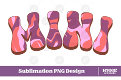 mini Png Retro Retro Mother&#039;s Day Mom Sublimation Product Image 1