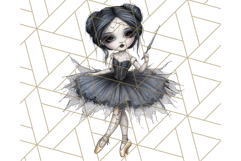 Dark Nutcracker Clipart Gothic Holiday Ballet PNG, Christmas Product Image 5