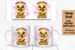 Funny Duck Mug Wrap Sublimation Product Image 1