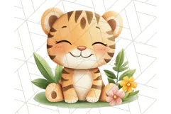 Jungle Safari Animals PNG Cute Pastel Wild Animal Clipart Product Image 5