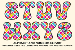 Rainbow Colors Alphabet PNG - Letters and Numbers Clipart Product Image 4
