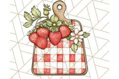 Cottagecore Strawberry Kitchen PNG Clipart, Retro Fruit Png Product Image 5