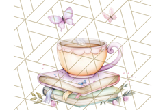 Bookish Fairy PNG Clipart, Whimsical Reading Elements Png Product Image 5
