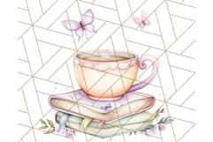 Bookish Fairy PNG Clipart, Whimsical Reading Elements Png Product Image 5