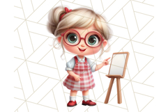 Teacher at Work Clipart, Teaching PNG, School Graphics Product Image 13