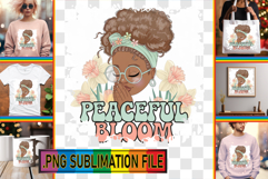 Cheerful PNG TSHIRT Art, Praying Woman Product Image 1