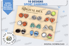3D Sports Mega Bundle Laser cut. Sport home decor SVG Product Image 5