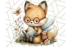 Forest Fairy Garden Creatures PNG, Whimsical Woodland Art Product Image 5