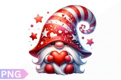Valentine&#039;s Day Gnome Clipart - Gnome Sublimation PNG Design Product Image 1