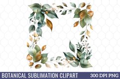 Botanical Sublimation Clipart Product Image 1