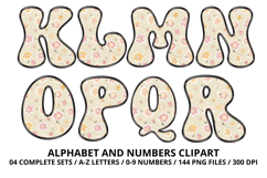 Baby Girl Alphabet PNG Cute Baby Letters &amp; Numbers 300 DPI Product Image 3