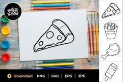 Fast Food Coloring Page Bundle Product Image 2