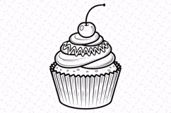 Cupcake Coloring Pages for Kids | Fun &amp; Kid-Friendly Product Image 1