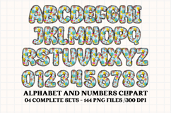 Springtime Alphabet png, letters doodle, springtime clipart Product Image 5