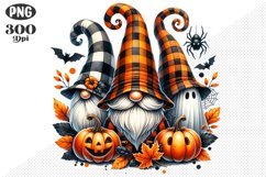 Halloween Gnomes Sublimation - Clipart PNG Design Product Image 1