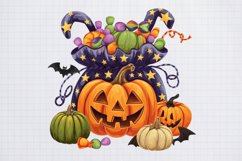 Halloween Trick Or Treat Bag Clipart PNG Product Image 1