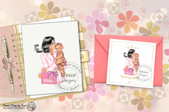 Mom Life Fashion Clipart Mother and Baby Love sublimation Product Image 11