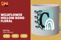 Wildflower Hollow Boho Floral Monogram Product Image 1