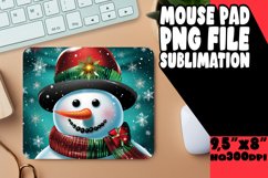 Enchanted Winter Snowman Sublimation Mouse Mat Product Image 1