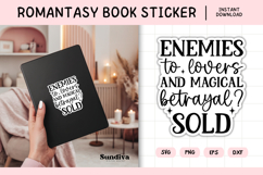 Printable Magic and Fantasy Book Lover Sticker | Magical Product Image 1