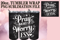 WHIMSICAL SUBLIMATION 20oz TUMBLER WRAP, Religious Product Image 1