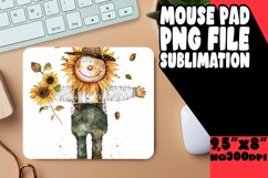 Spooky Scarecrow Mouse Pad Design PNG Product Image 1
