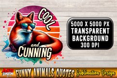 Funny Animals Quotes Sublimation Clipart Product Image 14