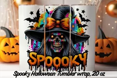 Cute and Spooky Halloween Tumbler wrap PNG, 20 oz. Product Image 3