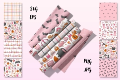 8 HALLOWEEN SEAMLESS PATTERNS | EPS PNG SVG JPG Product Image 2