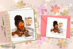 Bubbles Bling &amp; Bliss PNG Glam Girl Sublimation Product Image 9