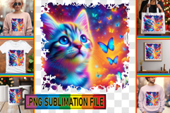 Playful TOTE BAG Sublimation Ideas, Cat Product Image 1