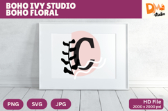 Boho Ivy Studio Boho Floral Monogram Product Image 1