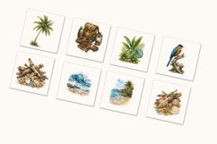 Castaway Survival Adventure Clipart Product Image 14