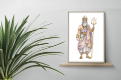 Mighty Poseidon Greek God of the Sea Trident PNG Summer King Product Image 2