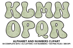 Summer Alphabet &amp; Numbers PNG Clipart Doodle Letters 300 DPI Product Image 3