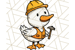Goose Occupation Clipart PNG, Cute Job-Themed Graphics Product Image 5