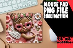 BLISSFUL DESK PAD ARTISTIC PNG, 3D Cupid Product Image 1