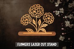 Flowers Laser Cut Stand, Mothers Day Gift Product Image 1