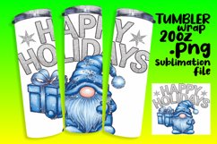 20oz Tumbler Sublimation PNG , Gnomes Product Image 1