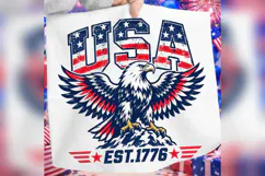USA Bald Eagle PNG, Patriotic American Flag 4th of July png Product Image 2