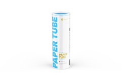 Closed Paper Tube Mockup 80x240mm Product Image 11