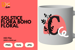 Solstice Flora Boho Floral Monogram Product Image 1