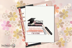 Graduation Books PNG Grad Cap School Glam Design Art Product Image 5